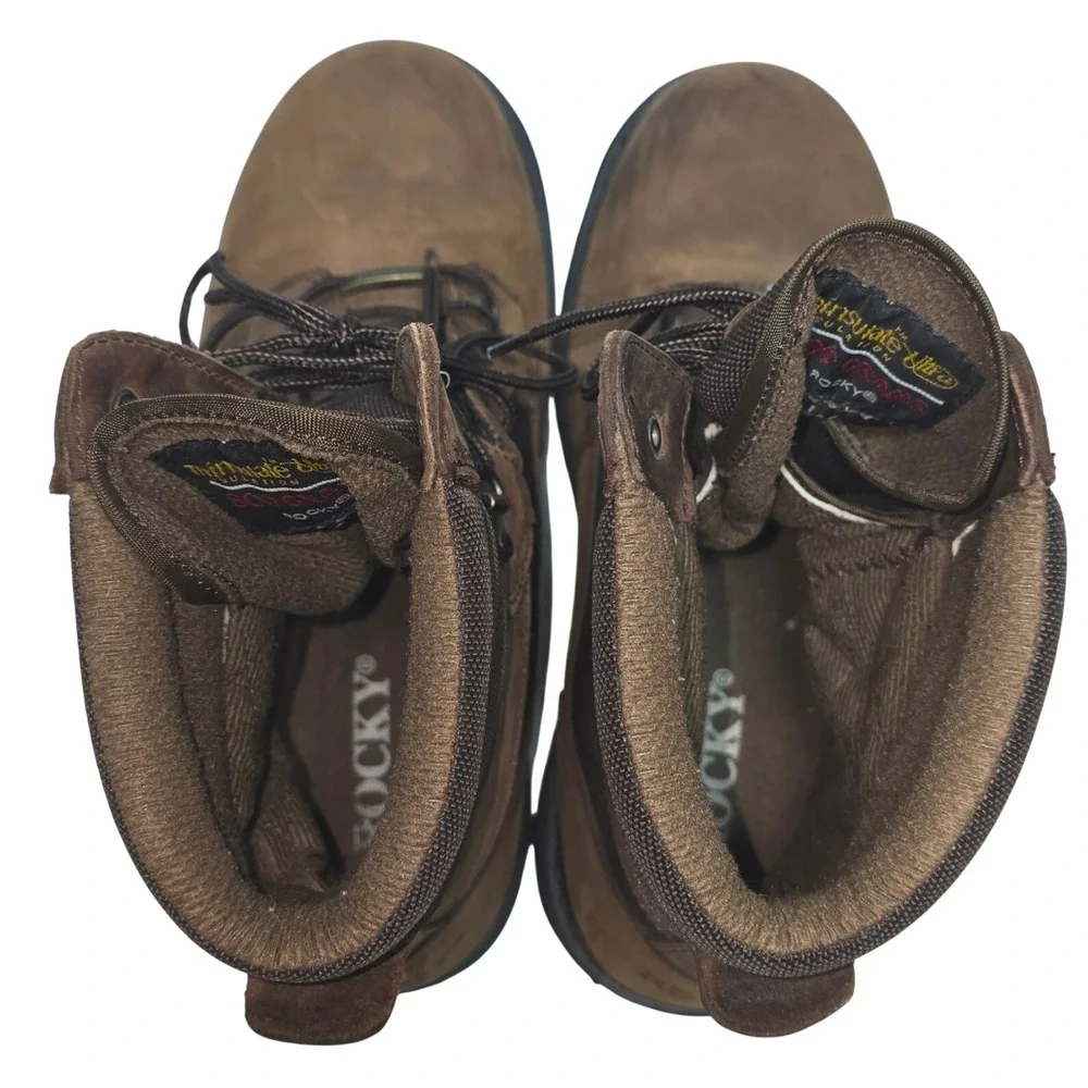 Rocky 9167 Mens Brown Leather Gore-Tex 800g Thinsulate Insulate Work Boots 10.5M